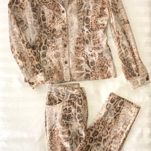 Bianca Nygard Cheetah print pant suit - Picture 2 of 3